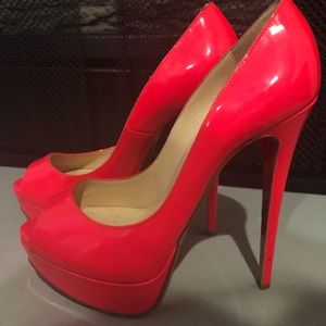 christian louboutin hot pink heels